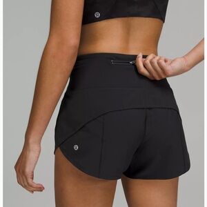 Lululemon Speed up high rise lined 2.5 inseam shorts in black